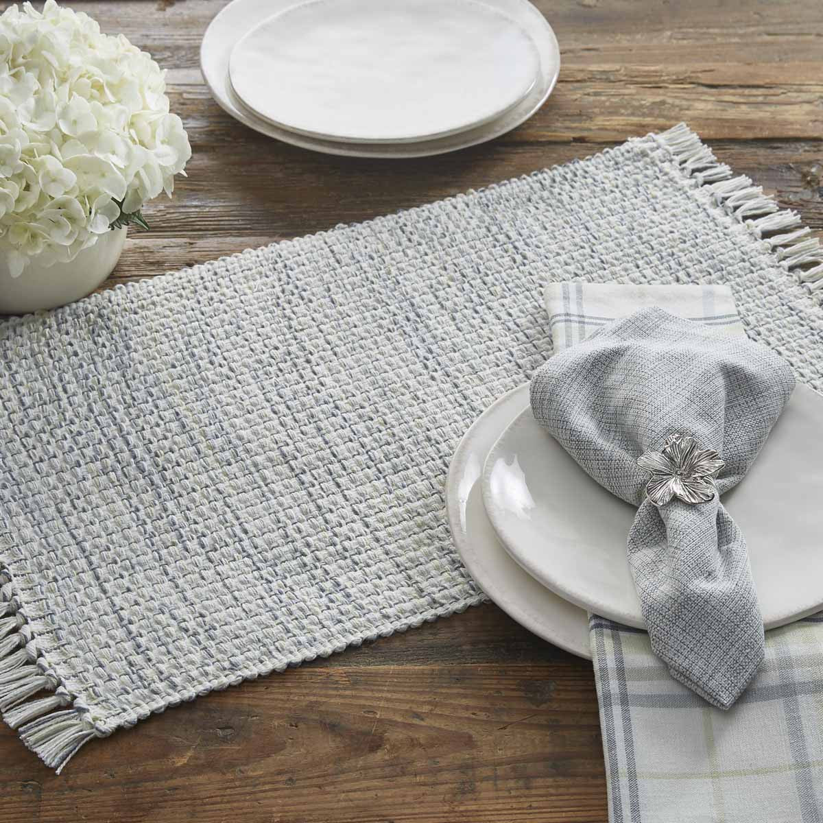 Basketweave Placemat - Rain (Set of 4)