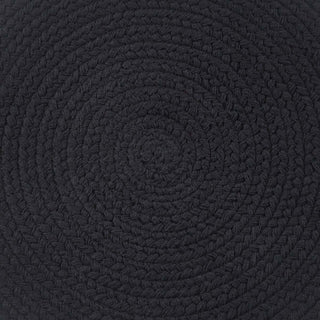 Essex Round Placemat - Black  (Set of 4 )