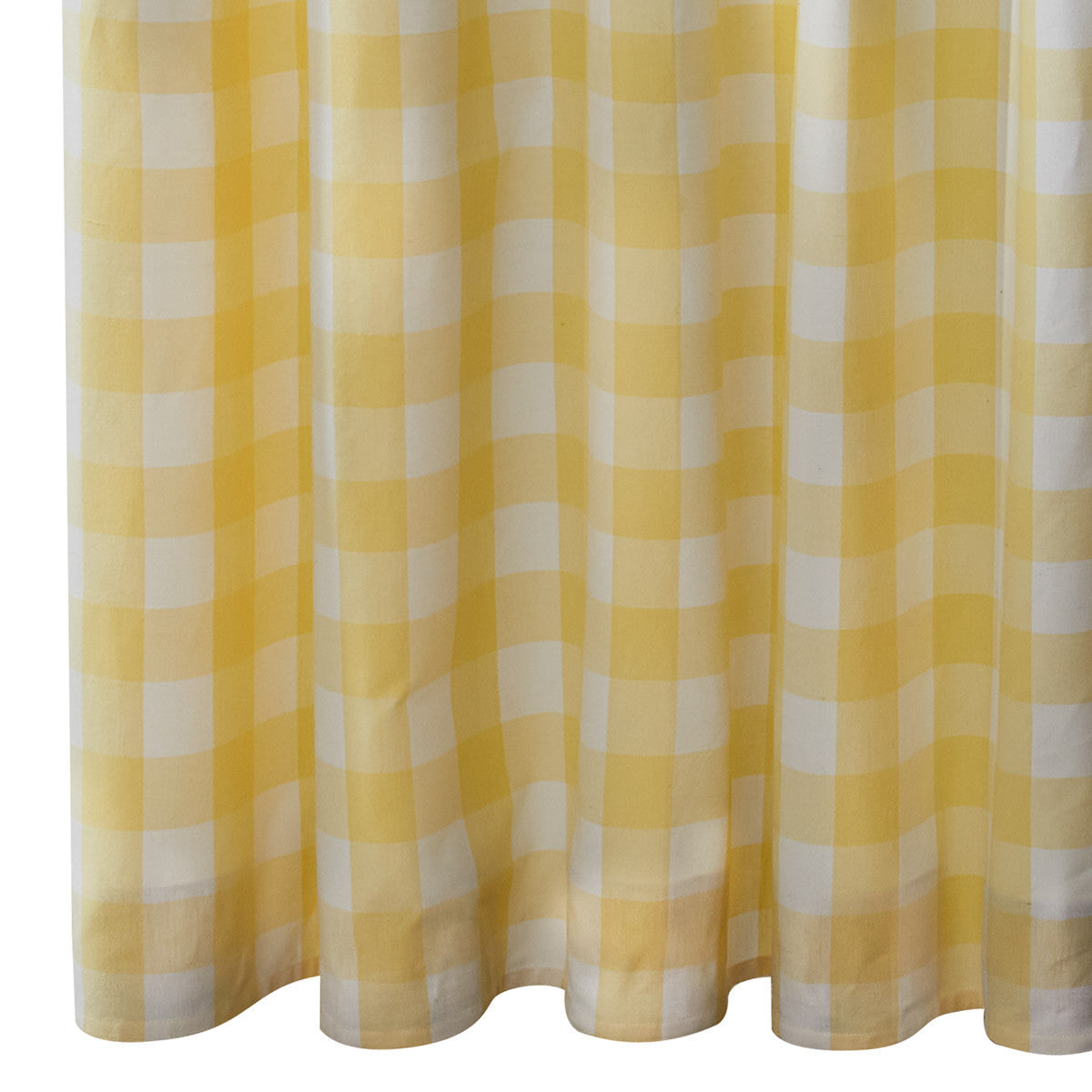 Wicklow Check Shower Curtain - Yellow