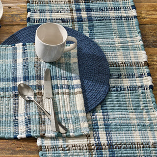 Driftwood Plaid Chindi Placemat - Set of 6
