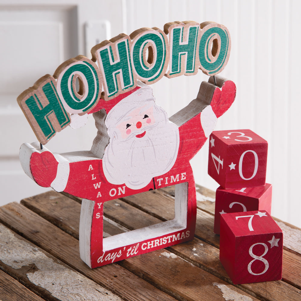 Santa Christmas Countdown Blocks