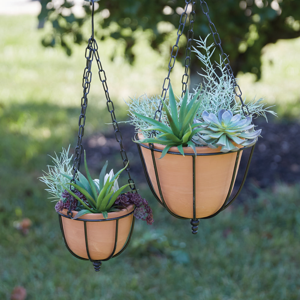 Small Hanging Terra Cotta Planter