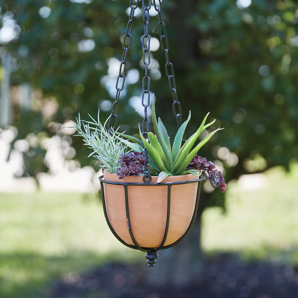 Small Hanging Terra Cotta Planter