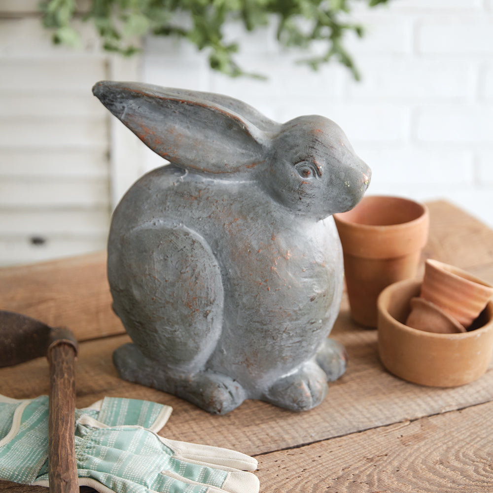 Cottontail Rabbit Garden Statue – River Chic Designs
