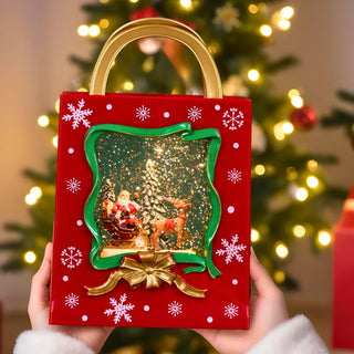 Lighted Musical Snow Globe - Shopping Bag