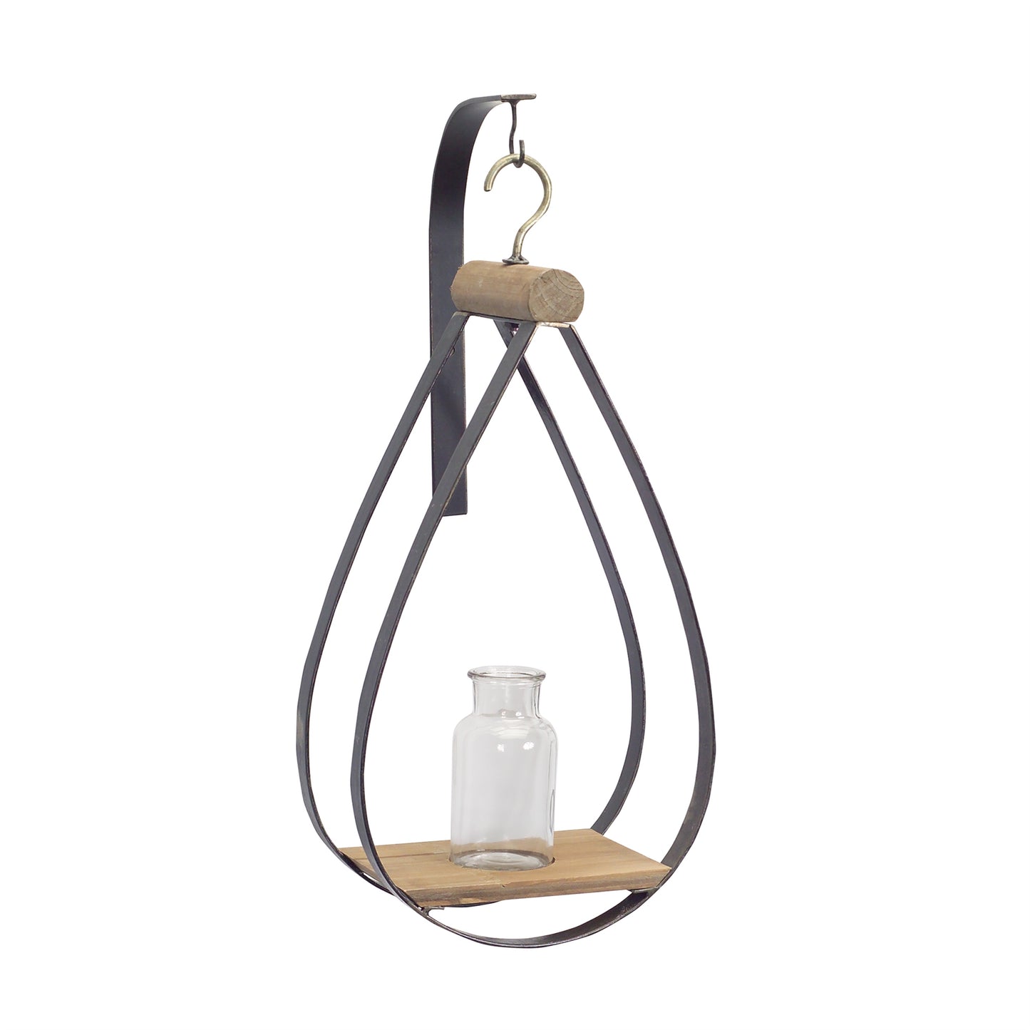 Teardrop Hanging Bottle Vase - Set of 2
