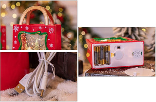 Lighted Musical Snow Globe - Shopping Bag
