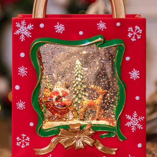 Lighted Musical Snow Globe - Shopping Bag