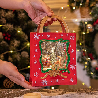 Lighted Musical Snow Globe - Shopping Bag