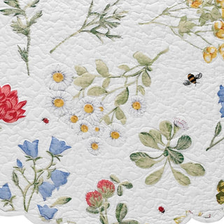 Wildflower Scalloped Placemat - Round  (Set of 4)