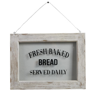 Farmhouse Framed Glass- Fresh Baked Bread