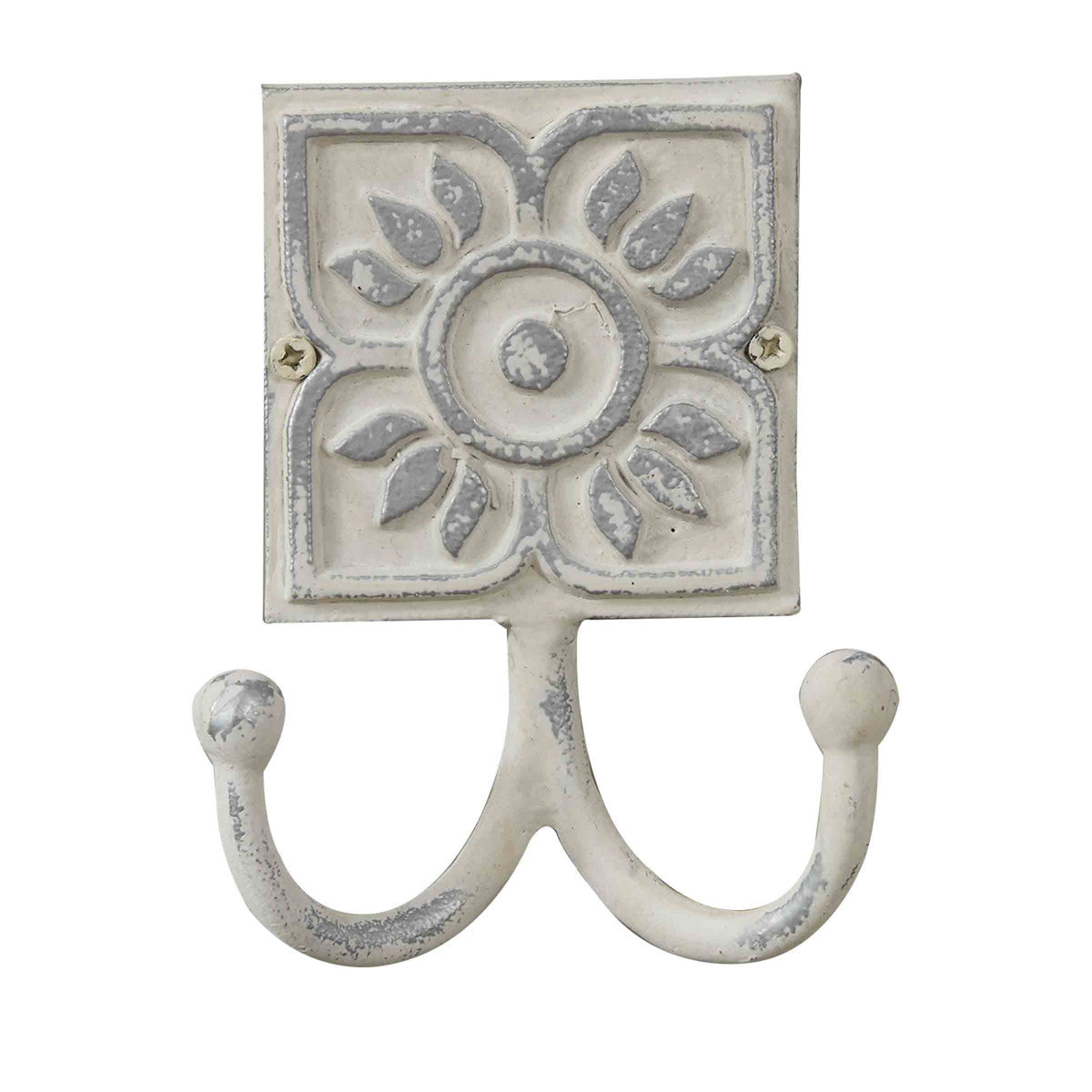 Distressed Tile Double Hook