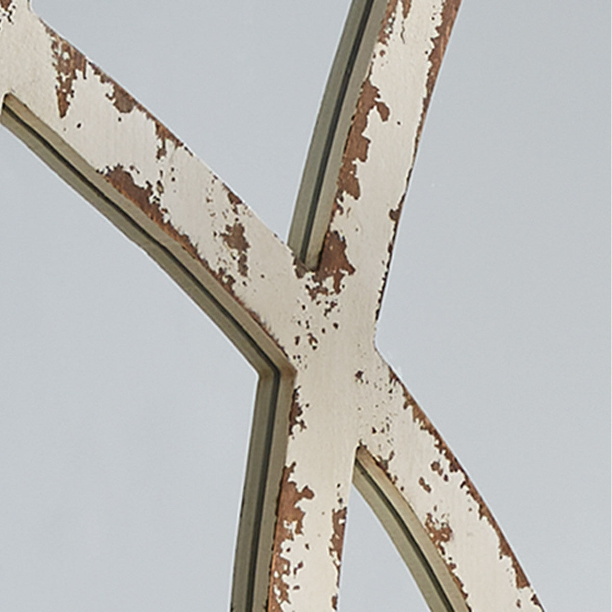 Cathedral Distressed Wood Mirror