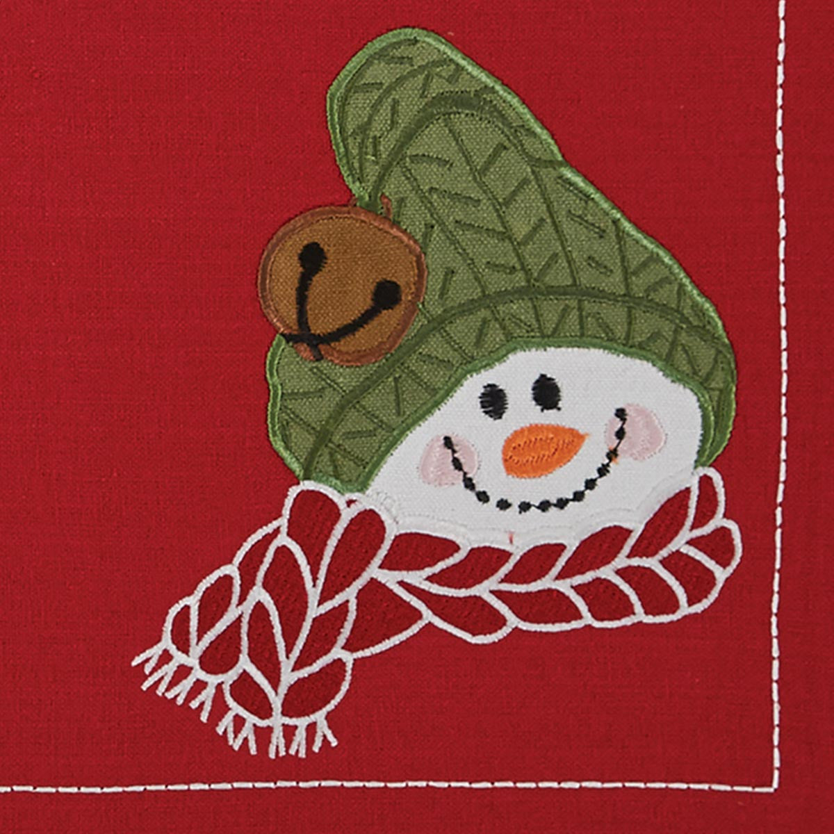 Farmhouse Snowman Table Runner 54" L