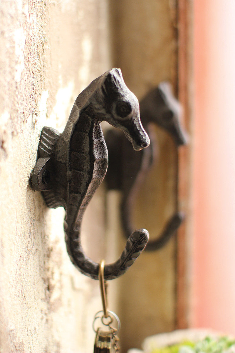 Cast Iron Sea Horse Hook - Box of 4