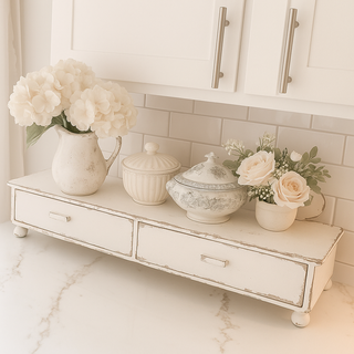 Counter Shelf - Distressed White