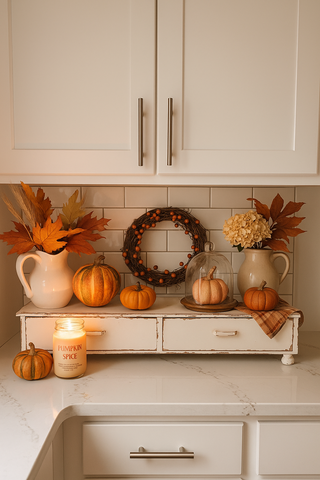 Counter Shelf - Distressed White