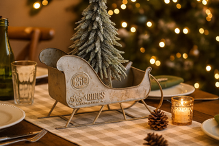 Vintage Style White Sleigh