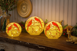Cardinal Globes (Set Of 3)
