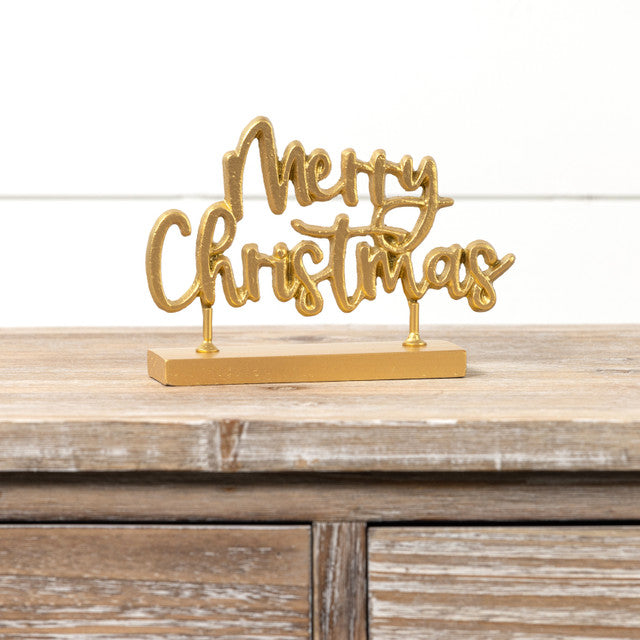 Merry Christmas Cutout Standing Sign
