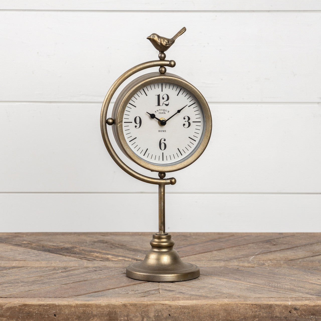 Antiqued Bronze Tabletop Clock
