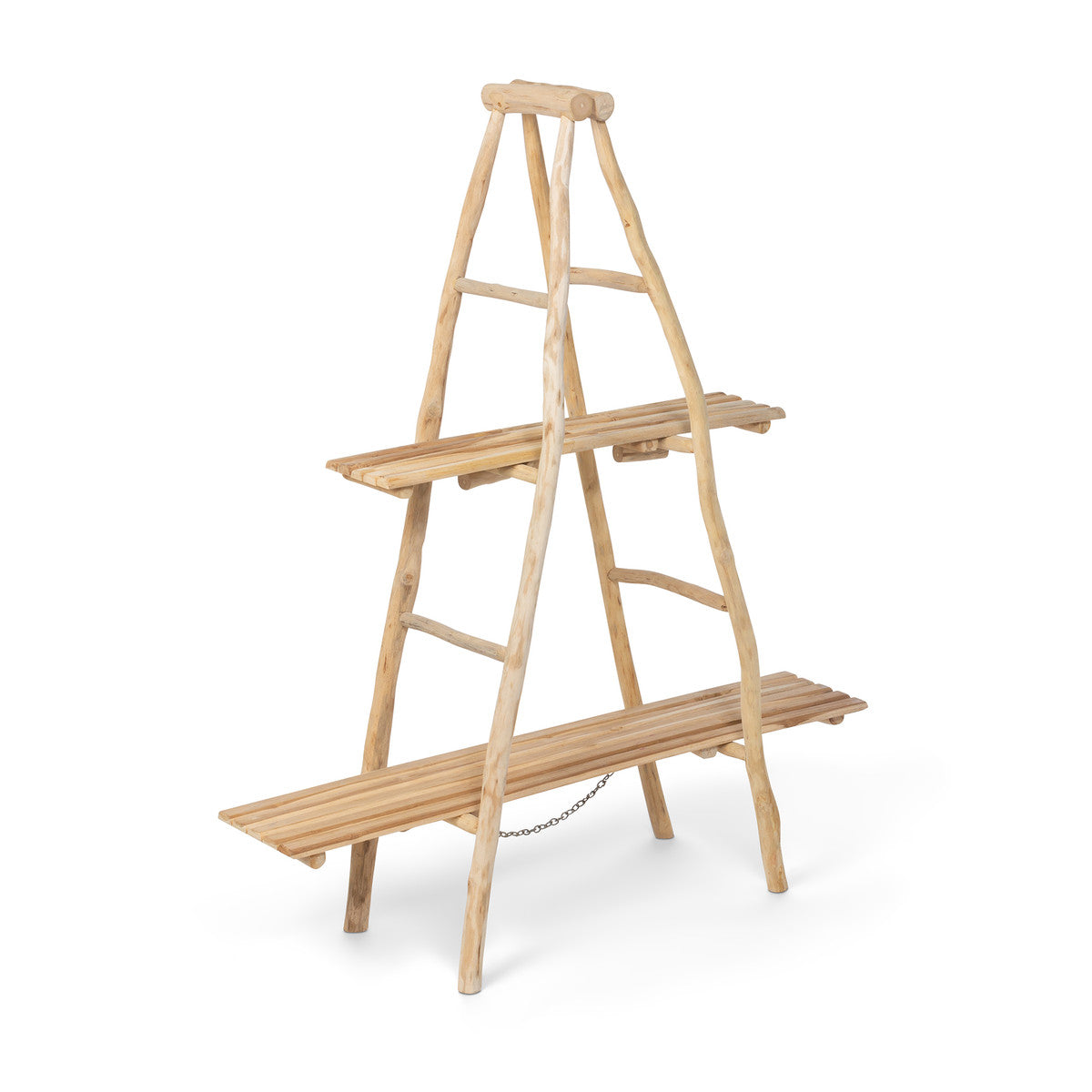 Natural Ladder Display Shelf
