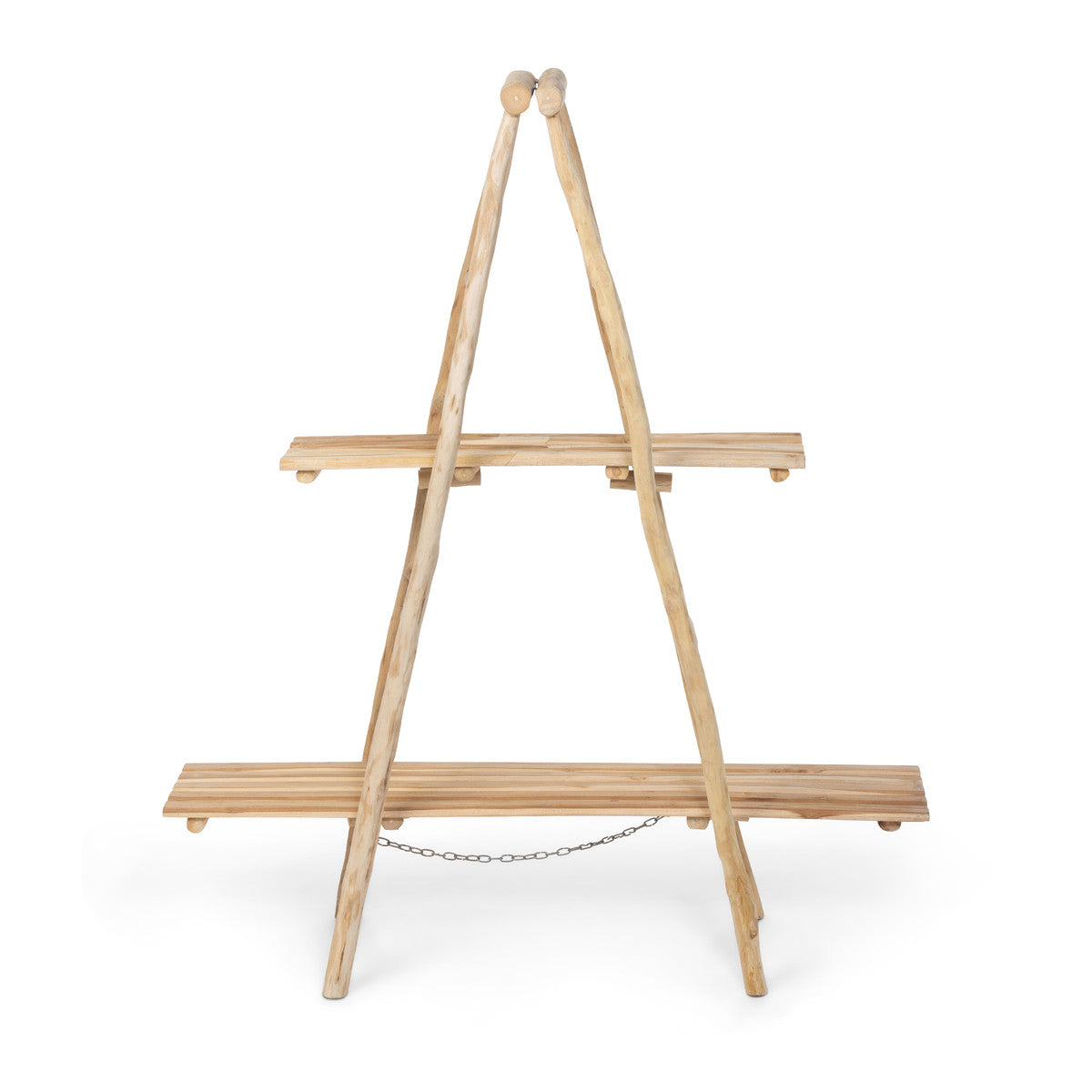 Natural Ladder Display Shelf