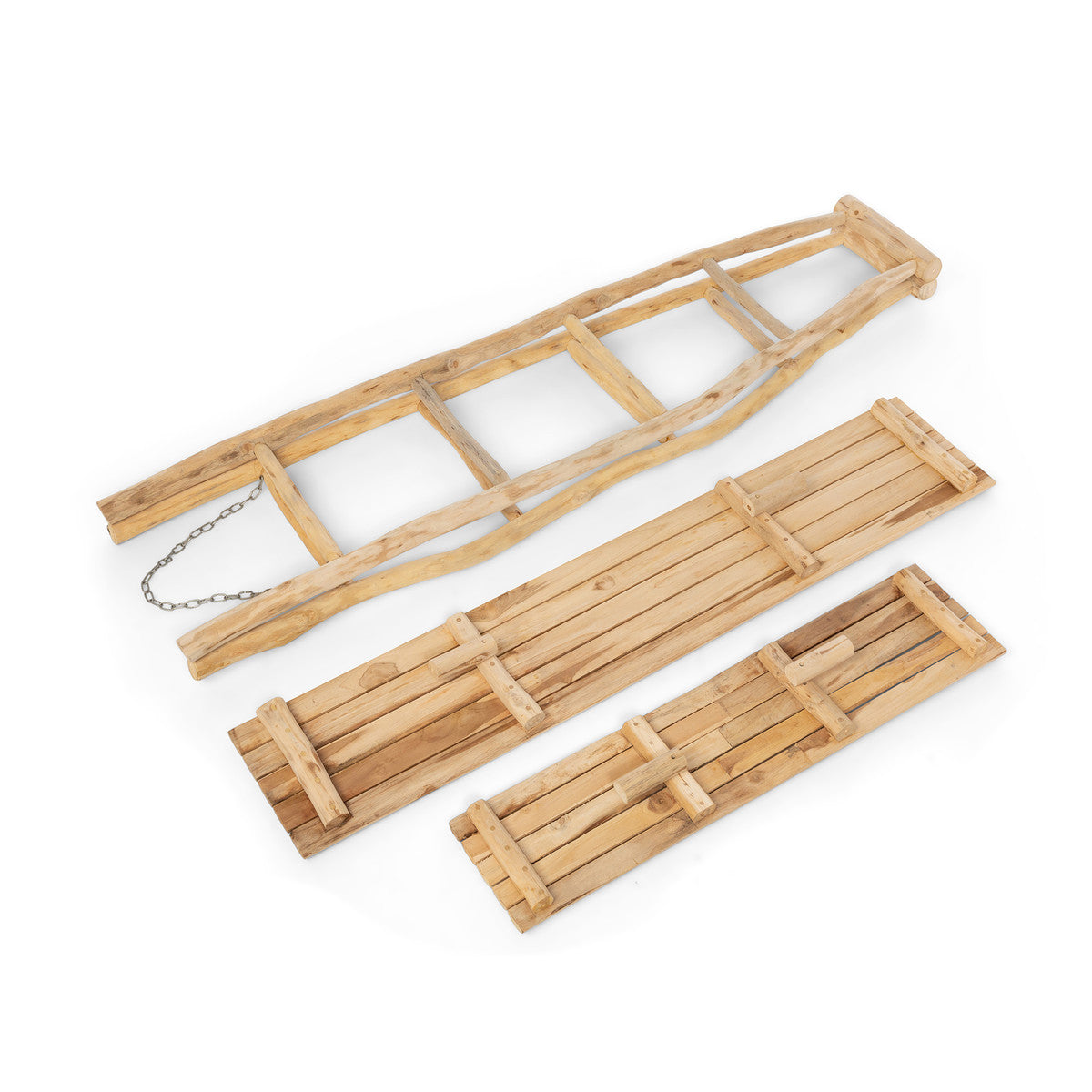 Natural Ladder Display Shelf