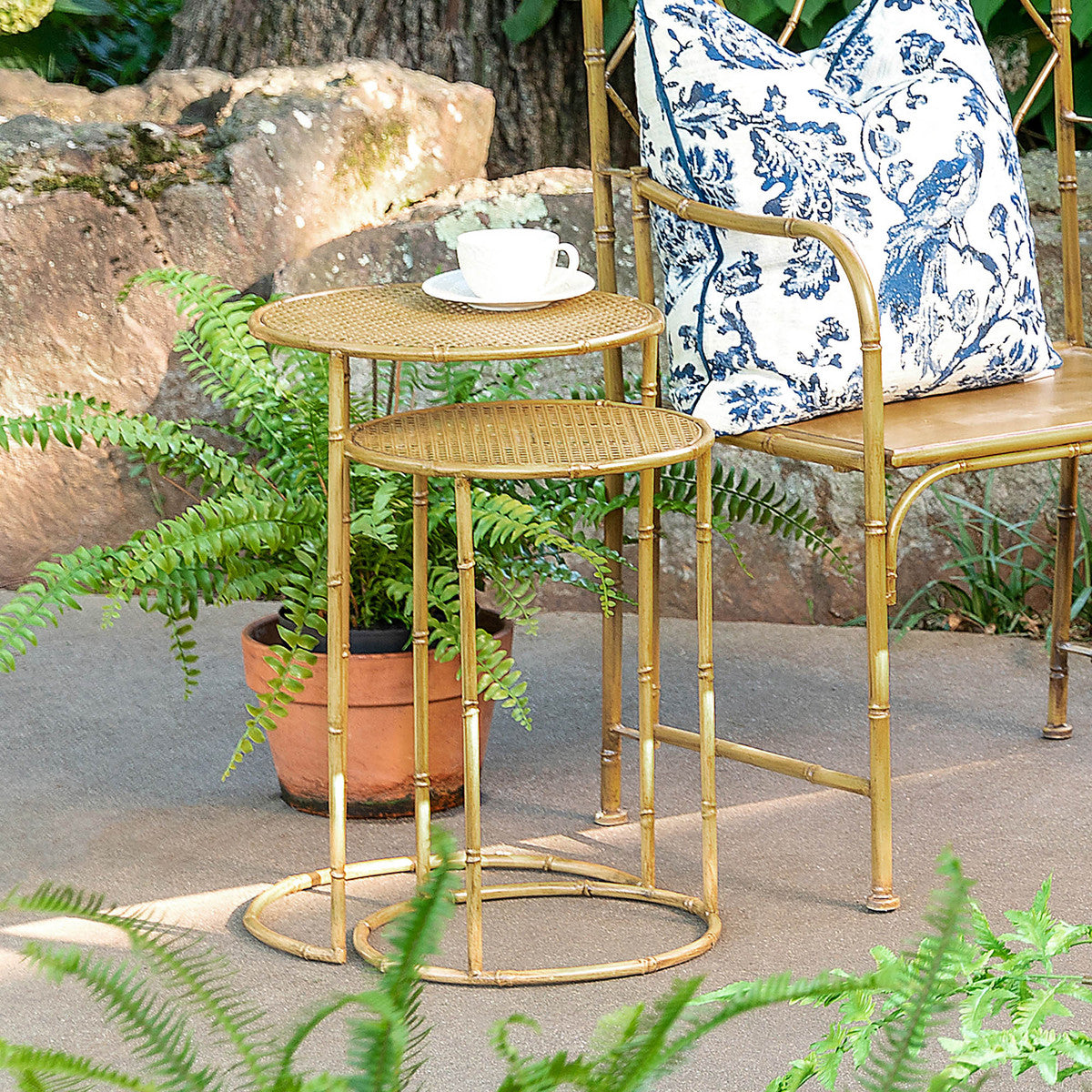 Roanoke Metal Occasional Nesting Tables, Set of 2