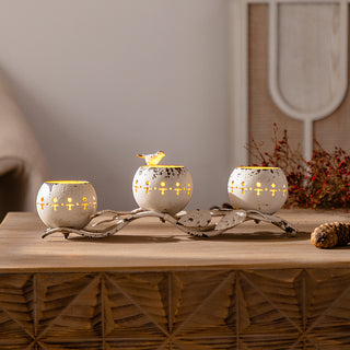 Gilded Branch Candle Holder