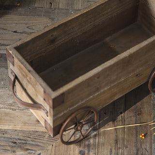 Wood and Metal Flower Stand
