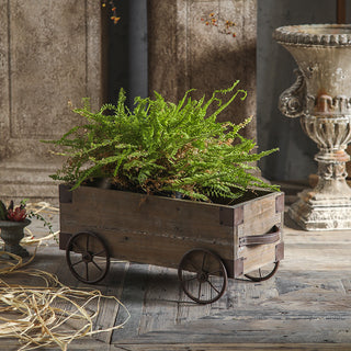 Wood and Metal Flower Stand