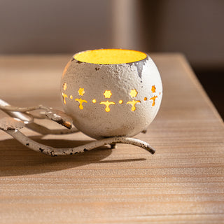 Gilded Branch Candle Holder