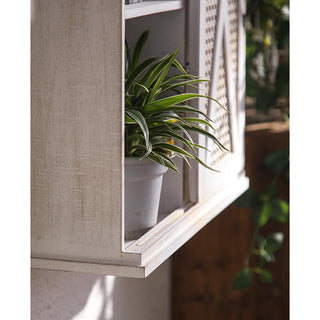 Sliding Barn Door Cabinet - White