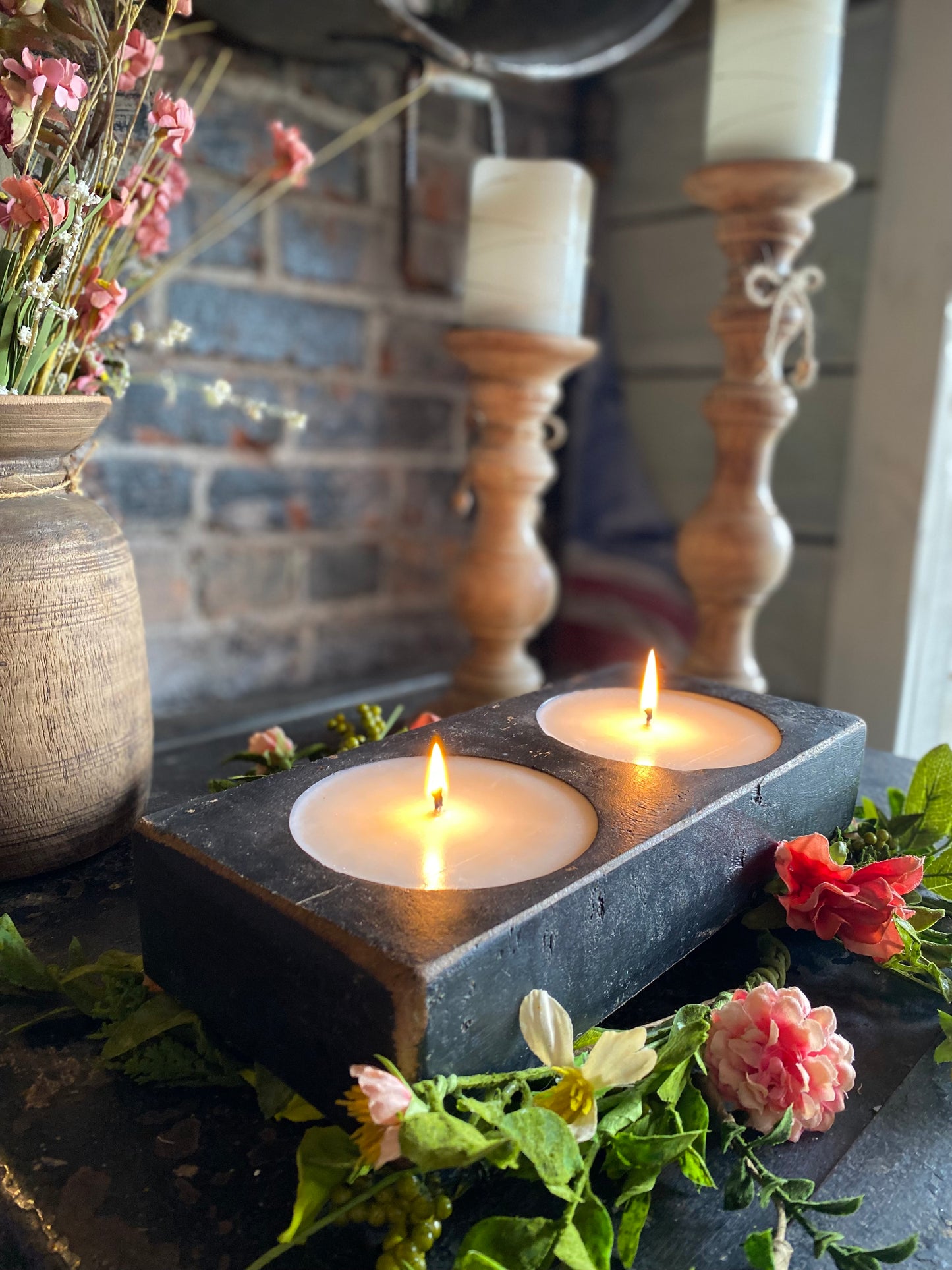 River Chic Candles - 2 Hole Cheese Mold - Black