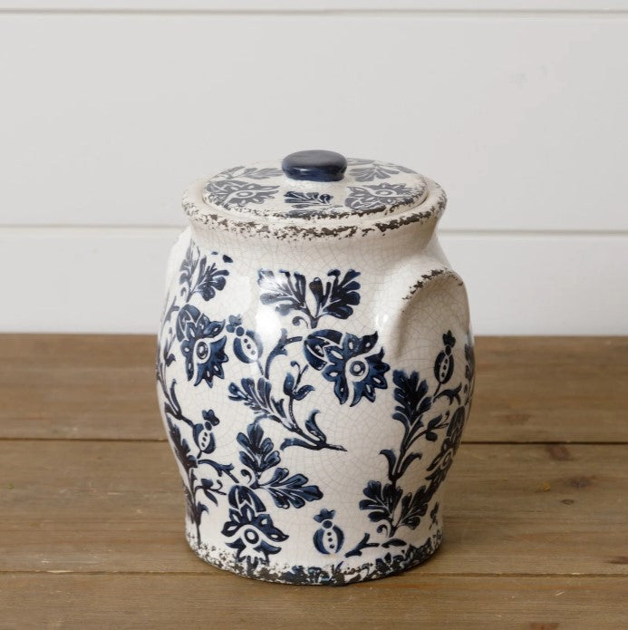 Ginger Jar - Blue Floral