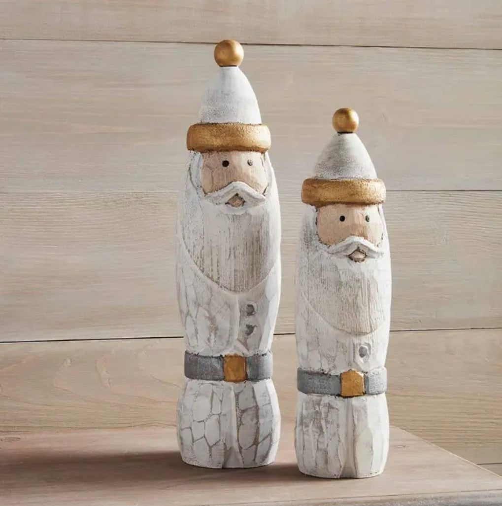 Small Wood Santa Sitter