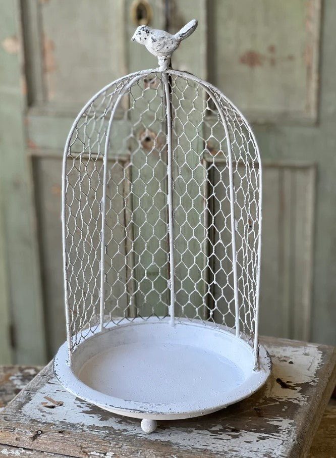 Open Wire Cloche on Pedestal | 15"
