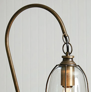 Antique Style Gooseneck Brass Lamp