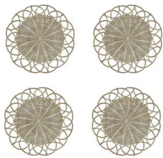 Mya Charger (White) - Set of 4