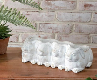 Row of Bunnies Planter