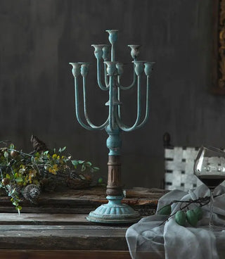 Rustic Gray Candelabra