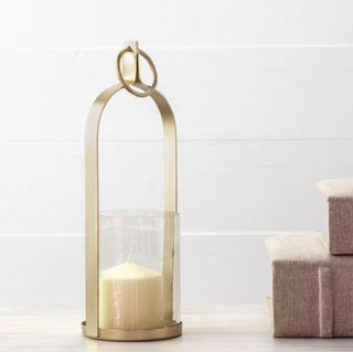 Brass Lantern w/Glass