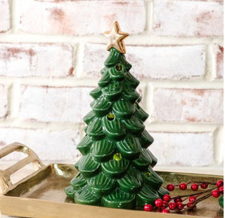 LED Green Tree w/ Star 9.5"