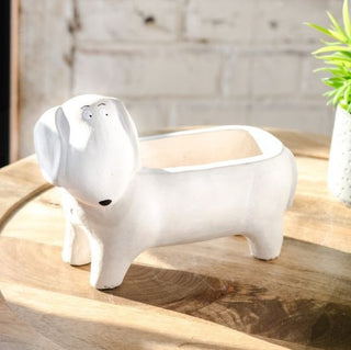 Weiner Dog Planter