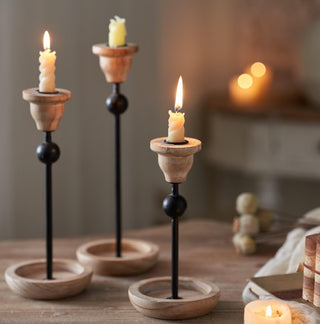 Simple Style Taper Candle Holders (Set of 3)