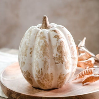 8.75" Beige Heirloom Pumpkin