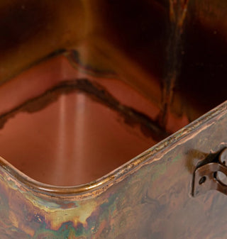 Decorative Metal Boxes, Burnt Copper Finish, Set of 3