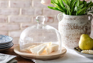 7 " Bell Jar on Wooden Plater