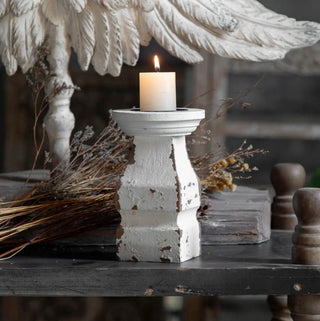 Chunky Distressed Candle Holder
